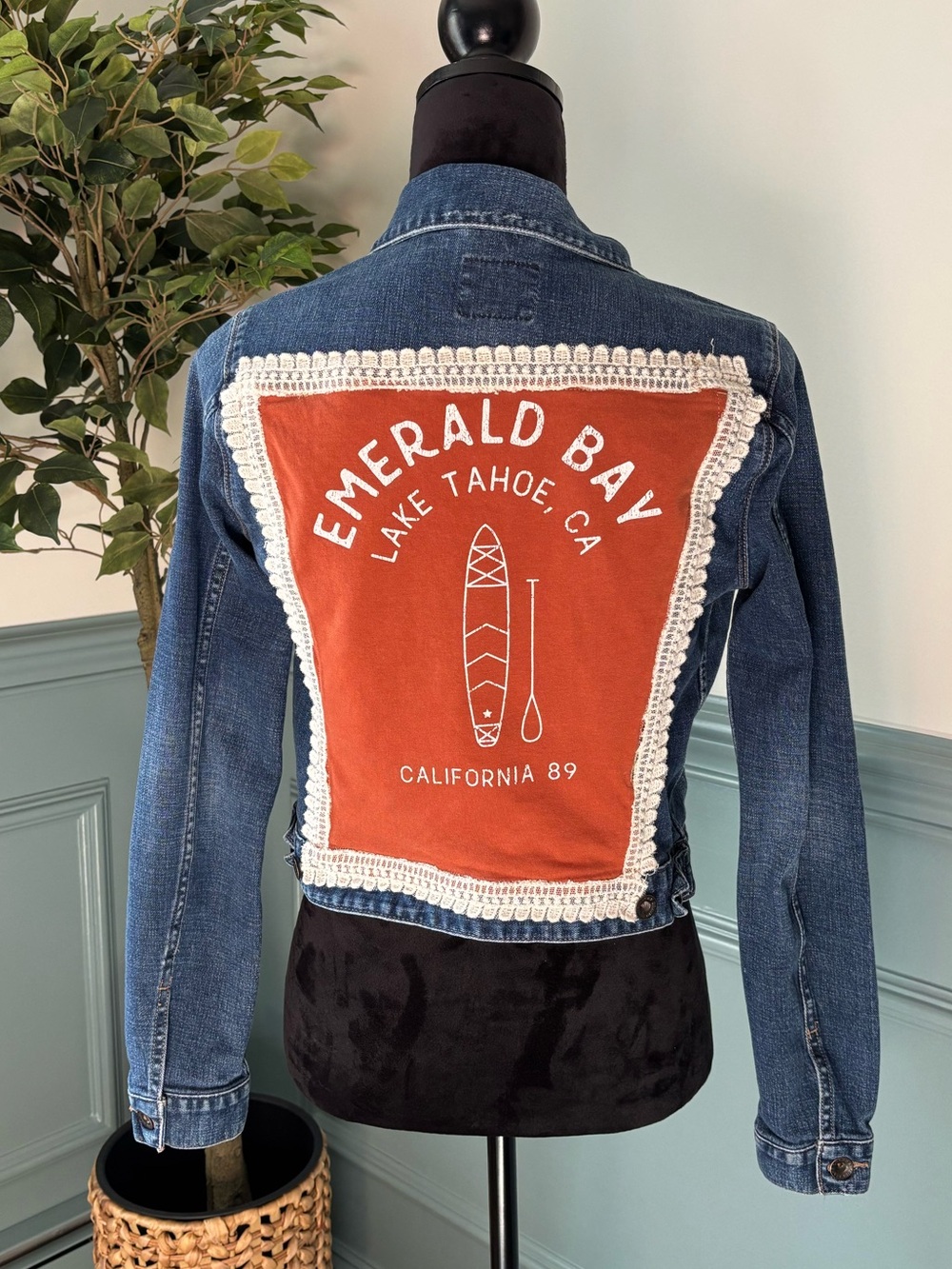 Upcycled Lake Tahoe Denim Jacket